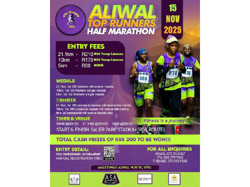Aliwal Top Runners Half Marathon