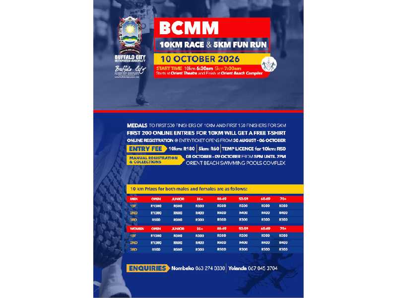 BCMAC 10km Race and 5km Fun Run