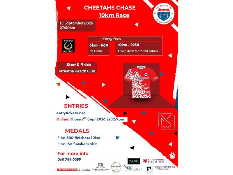 Cheetahs Chase 10km Race