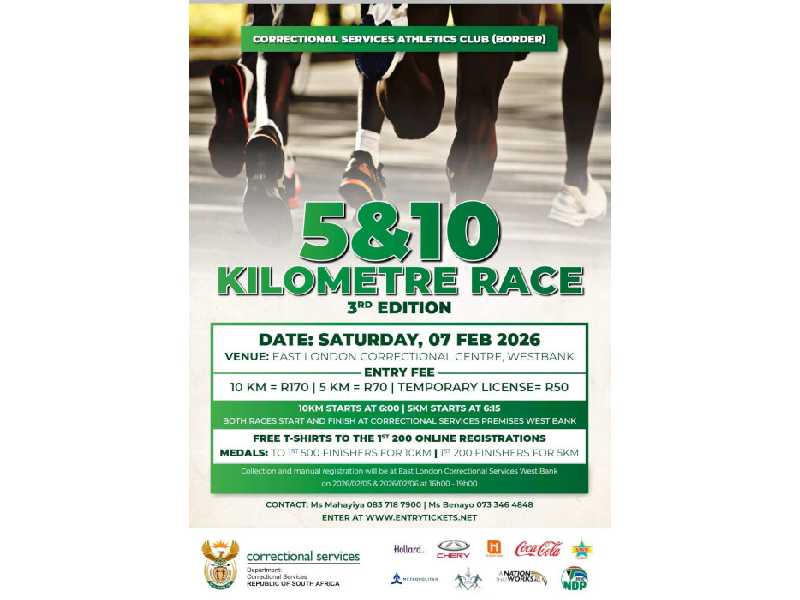 Correctional Services AC 10km & 5km Run or Walk