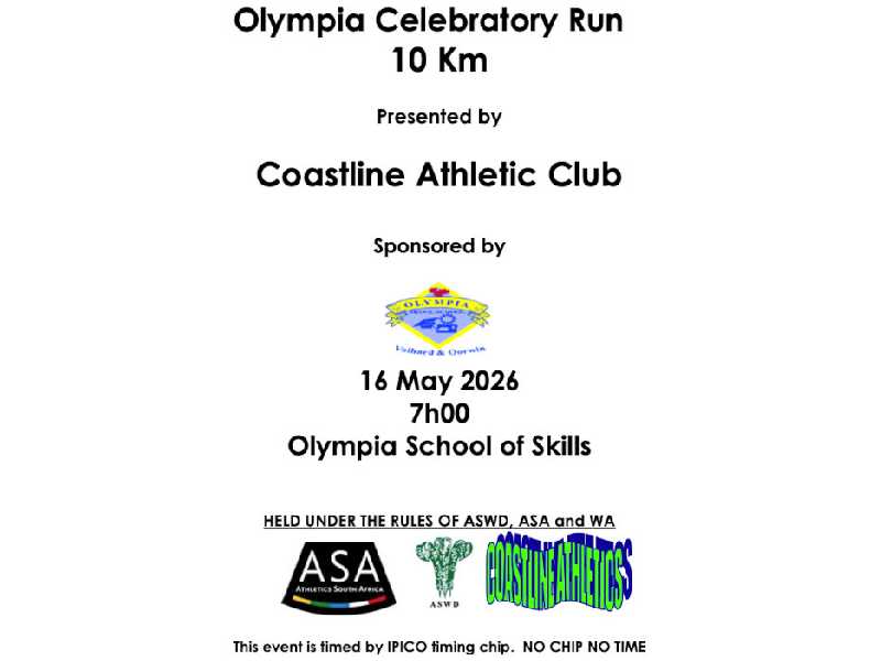 Olympia Celebratory Run 10km