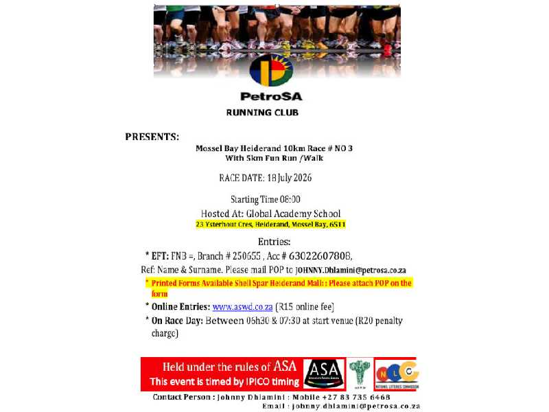 Mossel Bay Heiderand 10KM RACE